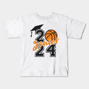 Class of 2024 Senior basketball Player Graduate Kids T-Shirt
